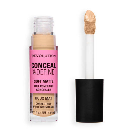 Makeup Revolution Conceal & Define Full Coverage Concealer – Matte Finish