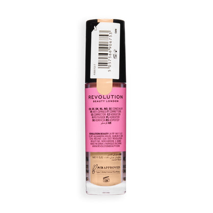 Makeup Revolution Conceal & Define Full Coverage Concealer – Matte Finish