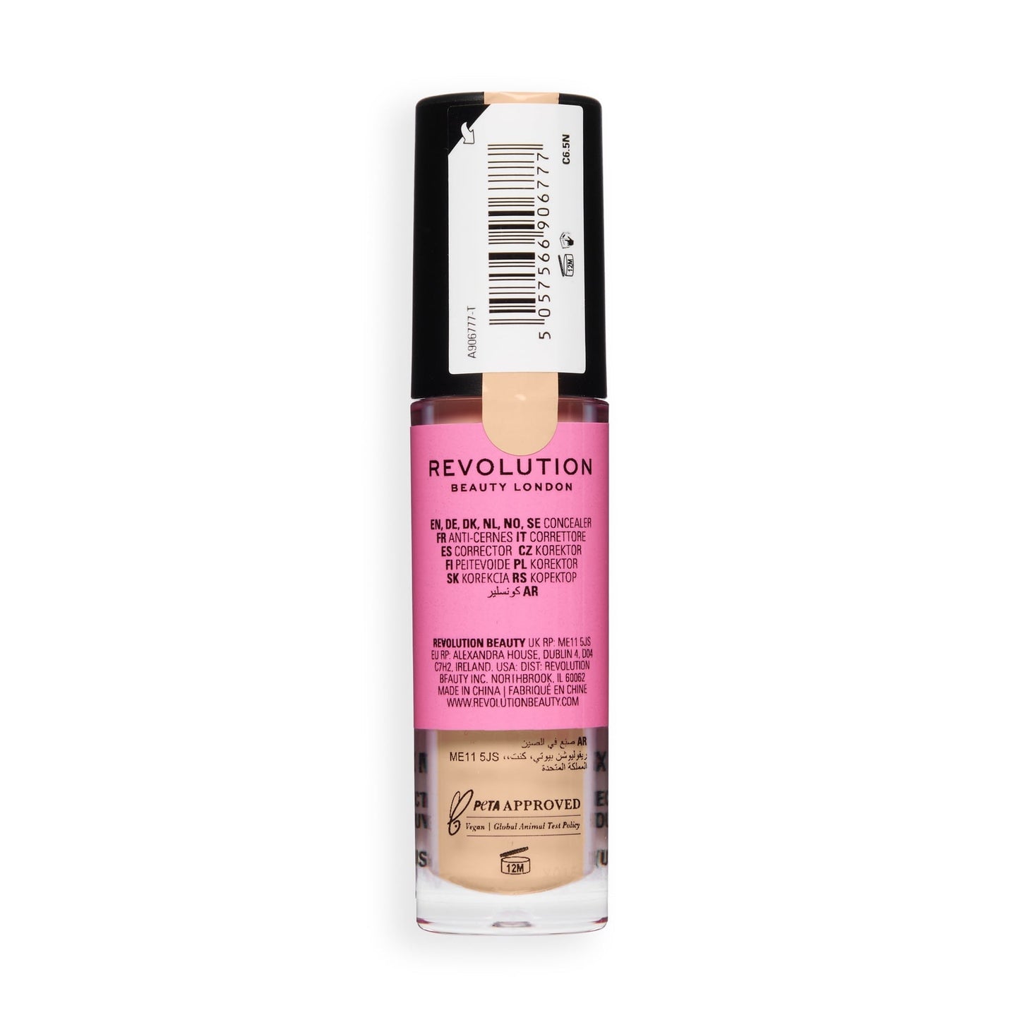 Makeup Revolution Conceal & Define Full Coverage Concealer – Matte Finish