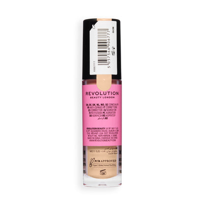 Makeup Revolution Conceal & Define Full Coverage Concealer – Matte Finish