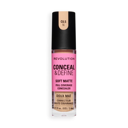 Makeup Revolution Conceal & Define Full Coverage Concealer – Matte Finish