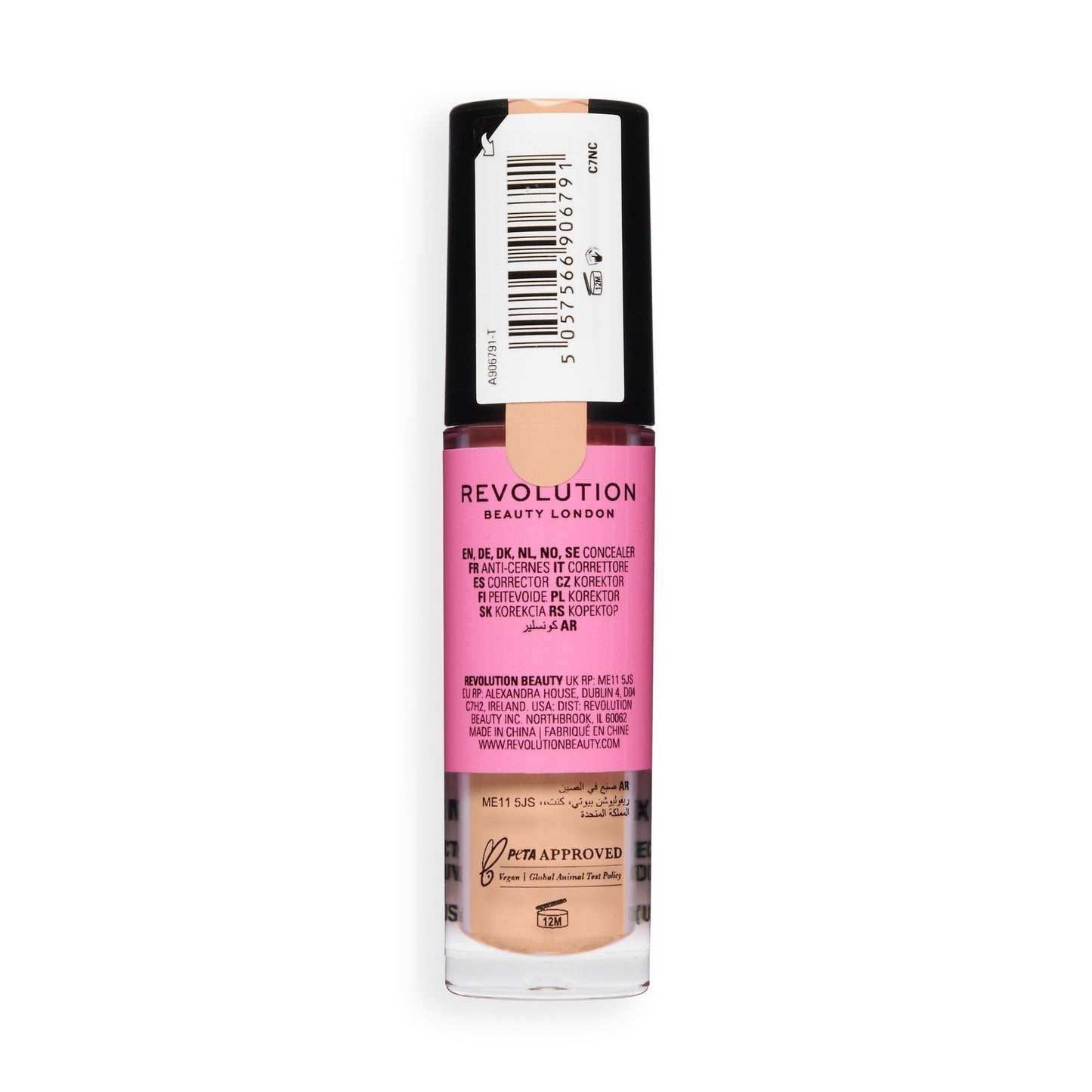 Makeup Revolution Conceal & Define Full Coverage Concealer – Matte Finish