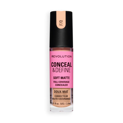 Makeup Revolution Conceal & Define Full Coverage Concealer – Matte Finish