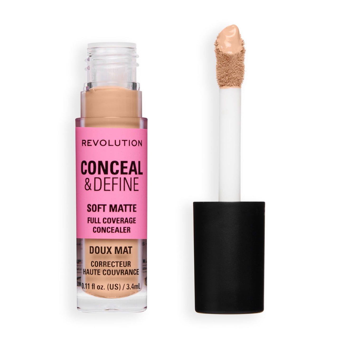 Makeup Revolution Conceal & Define Full Coverage Concealer – Matte Finish