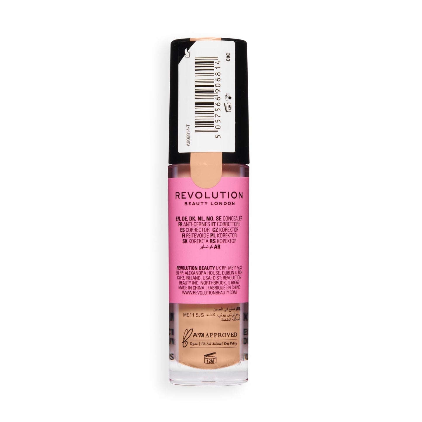 Makeup Revolution Conceal & Define Full Coverage Concealer – Matte Finish