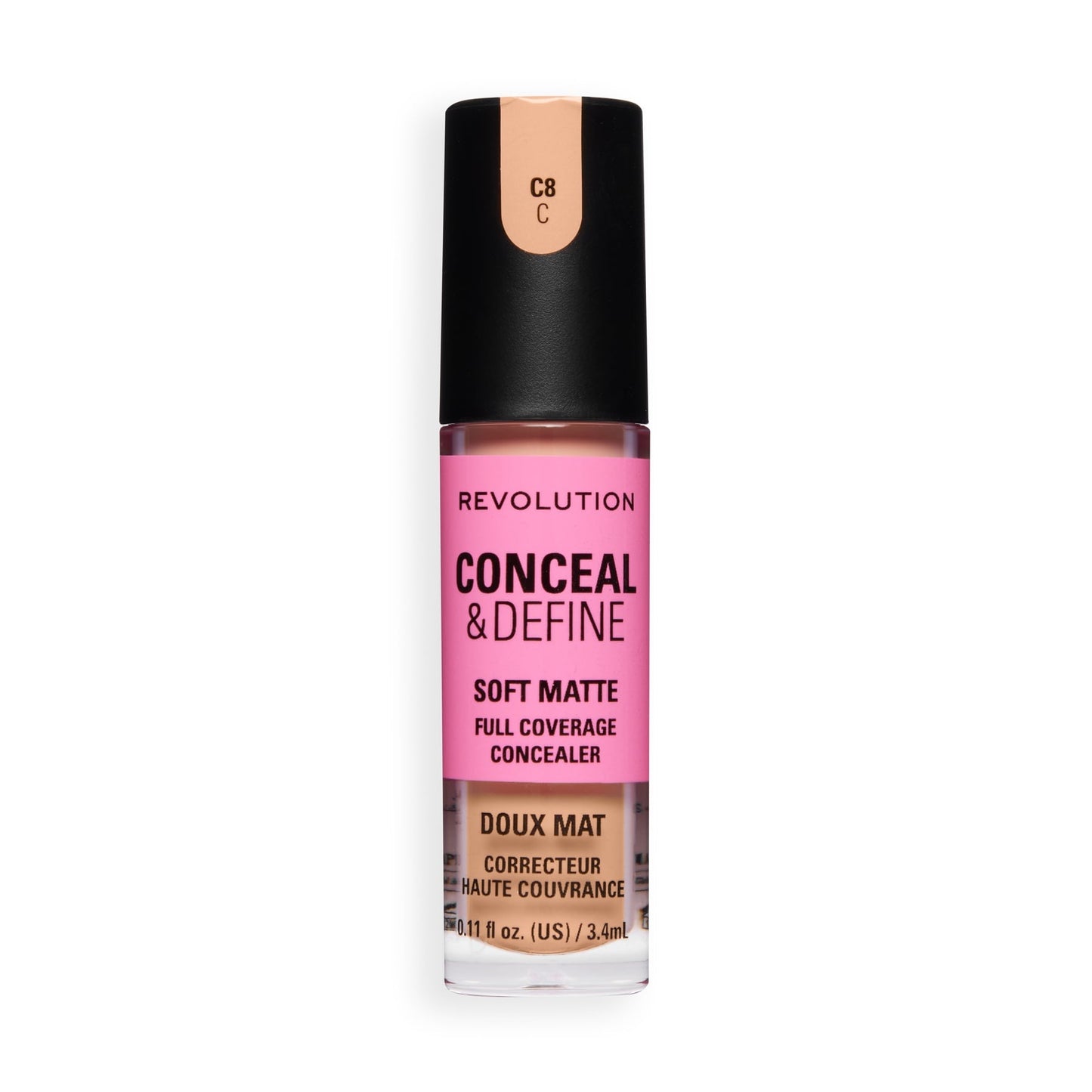Makeup Revolution Conceal & Define Full Coverage Concealer – Matte Finish