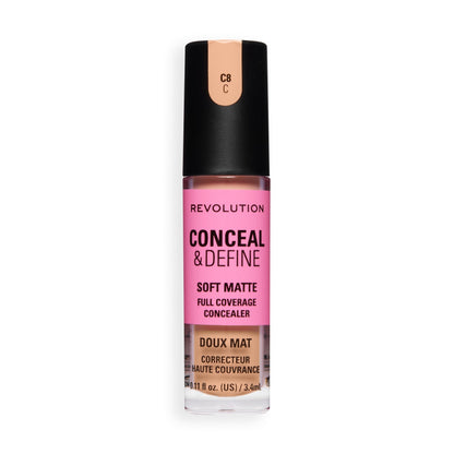 Makeup Revolution Conceal & Define Full Coverage Concealer – Matte Finish