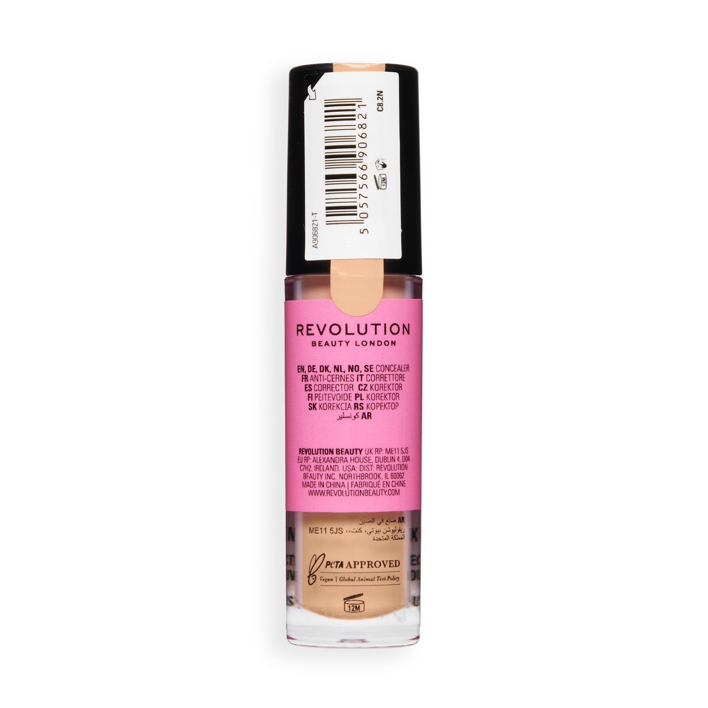 Makeup Revolution Conceal & Define Full Coverage Concealer – Matte Finish