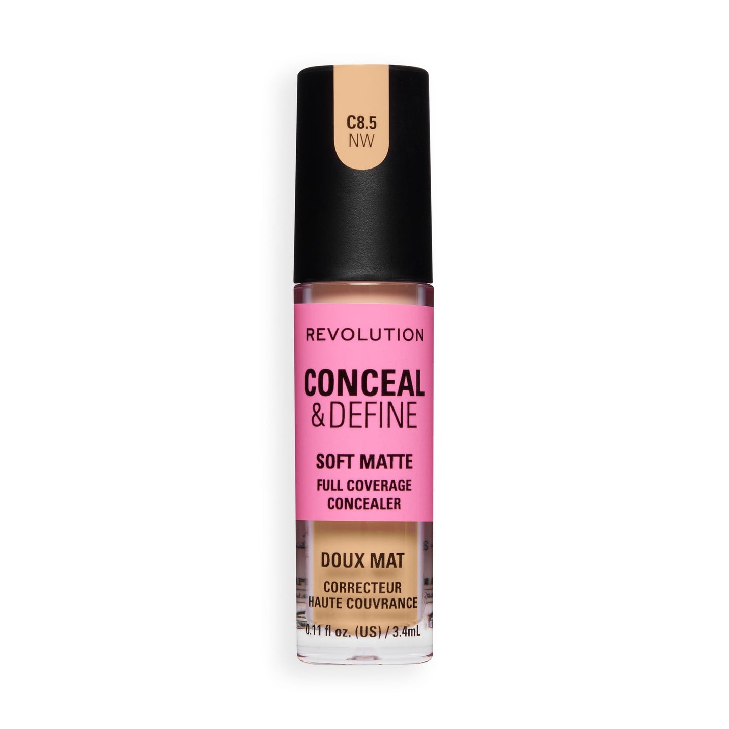 Makeup Revolution Conceal & Define Full Coverage Concealer – Matte Finish