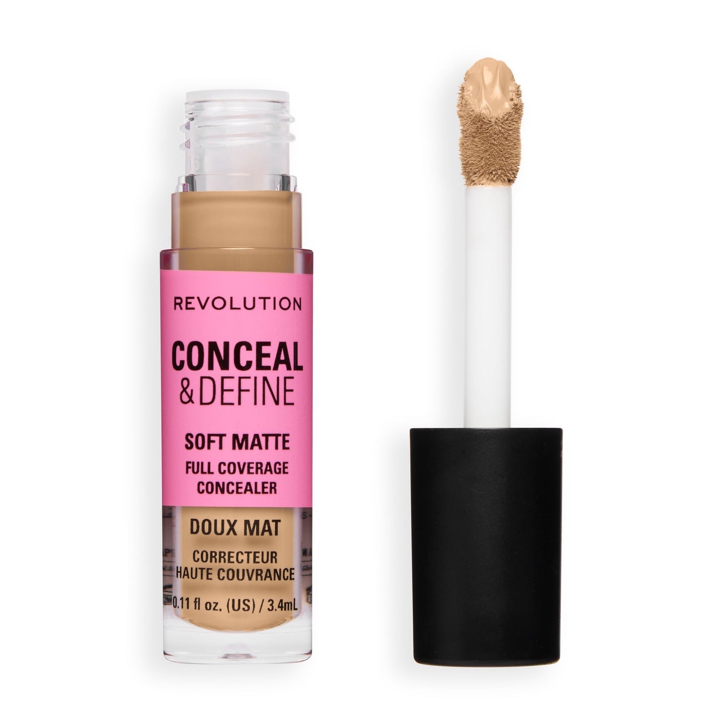 Makeup Revolution Conceal & Define Full Coverage Concealer – Matte Finish
