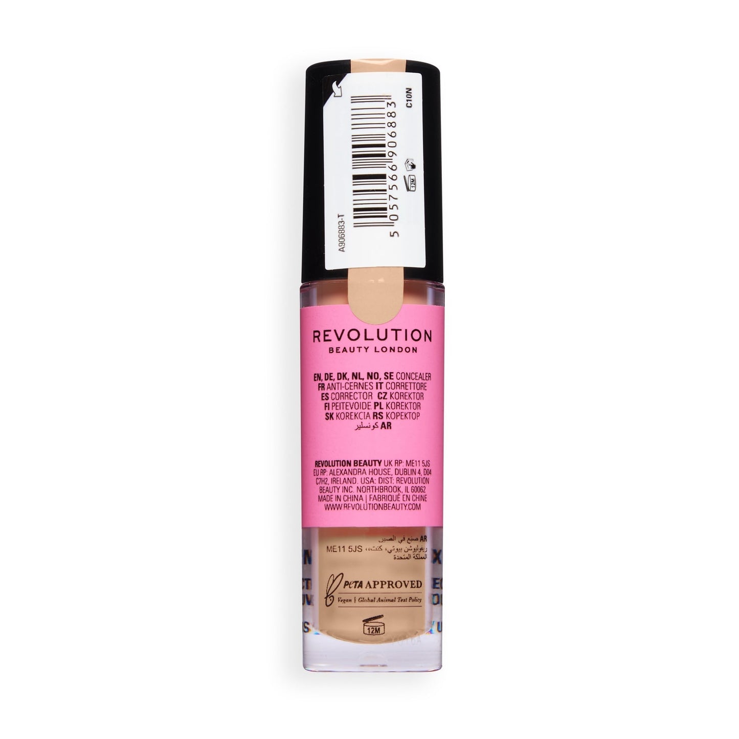 Makeup Revolution Conceal & Define Full Coverage Concealer – Matte Finish