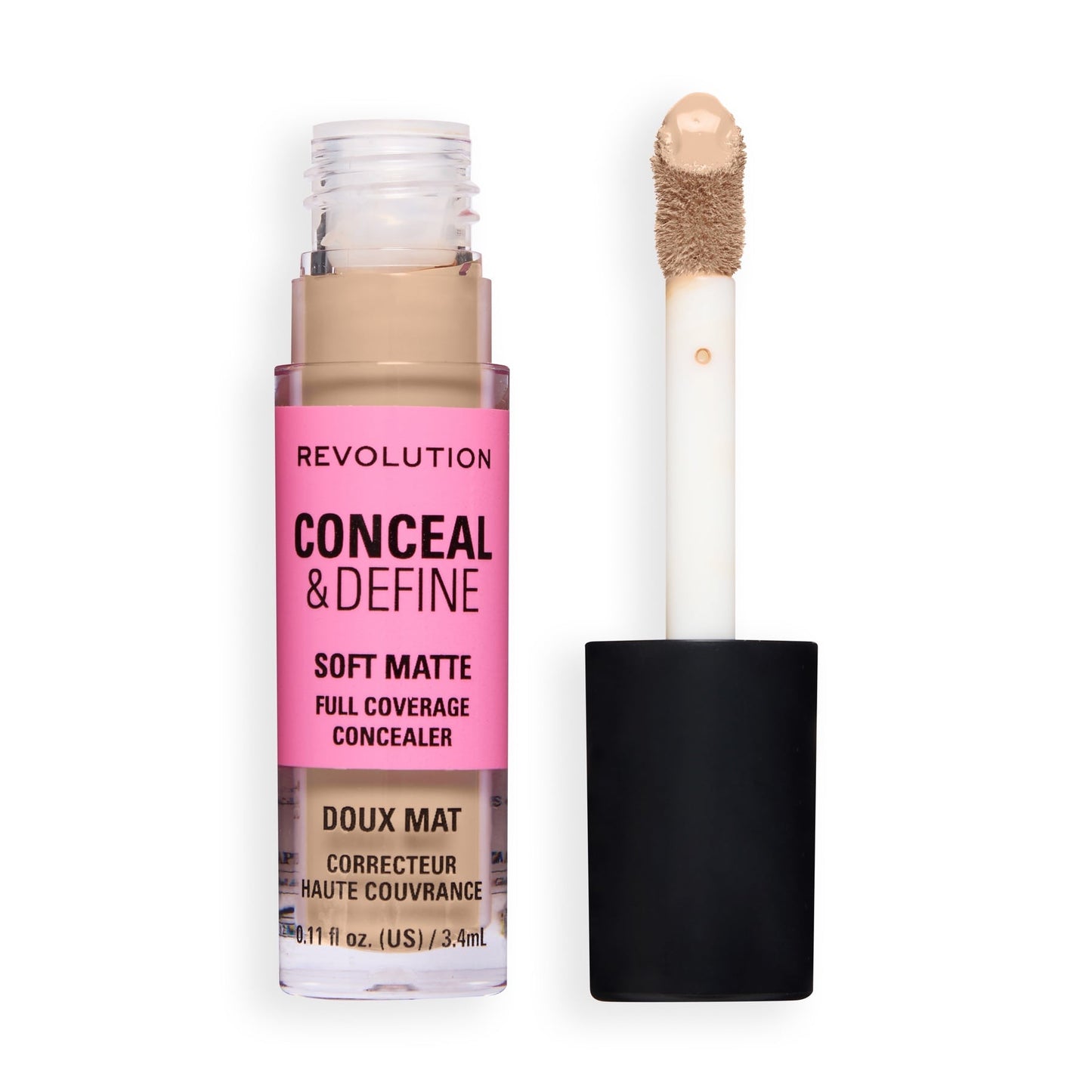 Makeup Revolution Conceal & Define Full Coverage Concealer – Matte Finish