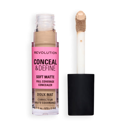 Makeup Revolution Conceal & Define Full Coverage Concealer – Matte Finish