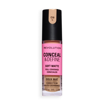 Makeup Revolution Conceal & Define Full Coverage Concealer – Matte Finish