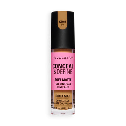 Makeup Revolution Conceal & Define Full Coverage Concealer – Matte Finish