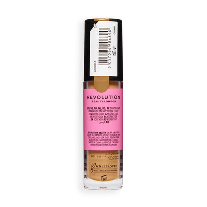 Makeup Revolution Conceal & Define Full Coverage Concealer – Matte Finish
