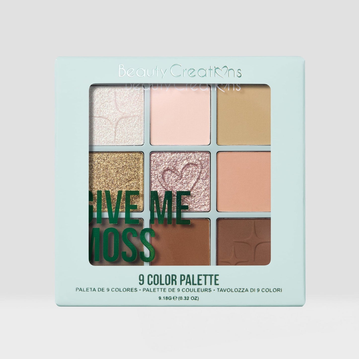 Beauty Creations 9 Color Magnetic Eyeshadow Palette Give Me Moss