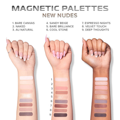 Beauty Creations 9 Color Magnetic Eyeshadow Palette New Nudes