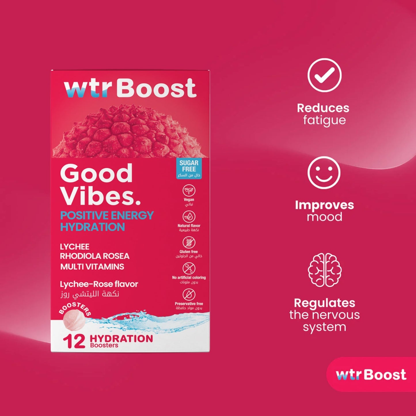 Wtrboost Good Vibes Positive Energy Hydration