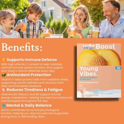 Wtrboost Young Vibes Boosting Enery Hydration Peach
