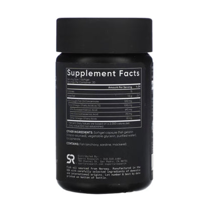 Sports Research Omega-3 Fish Oil 1250MG Softgel 30s