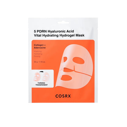 Cosrx 5 PDRN Hyaluronic Acid Vital Hydrogel Mask 3pcs