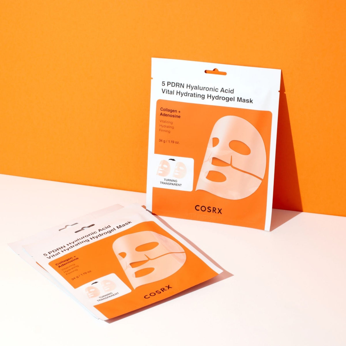 Cosrx 5 PDRN Hyaluronic Acid Vital Hydrogel Mask 3pcs