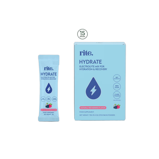 Rite Hydrate Electrolytes Red Berries Box of 15 Sticks