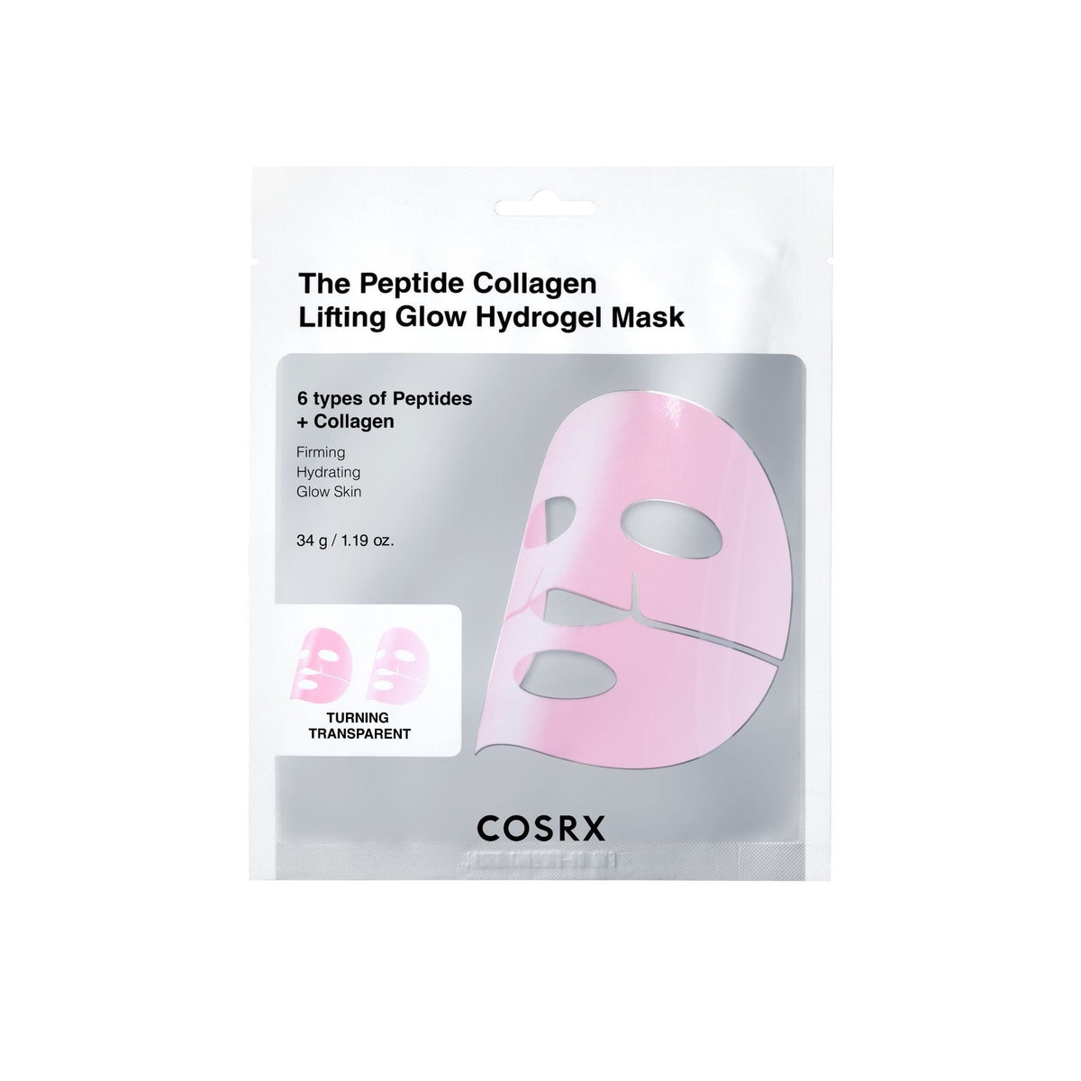 Cosrx The Peptide Collagen Lift Glow Hydrogel Mask 3pcs