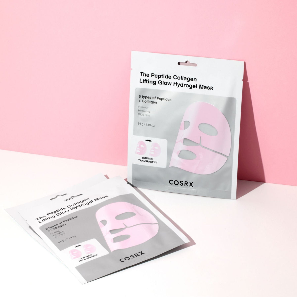 Cosrx The Peptide Collagen Lift Glow Hydrogel Mask 3pcs