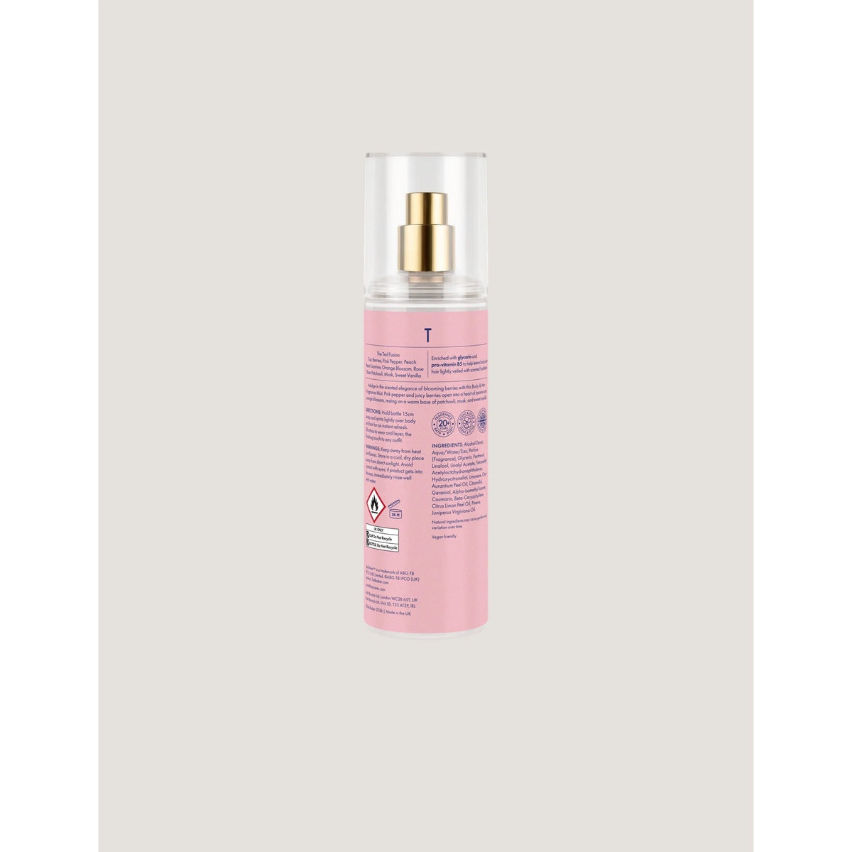 Ted Baker Fusion Pink Bloom Body & Hair Mist 200ml