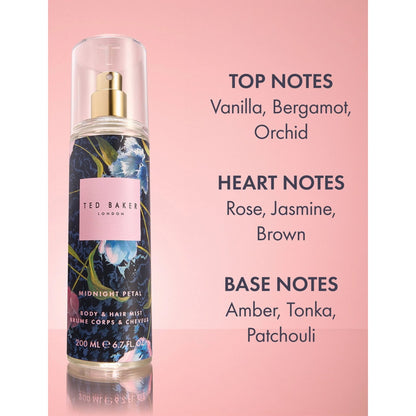 Ted Baker Fusion Midnight Petal Body & Hair Mist 200ml