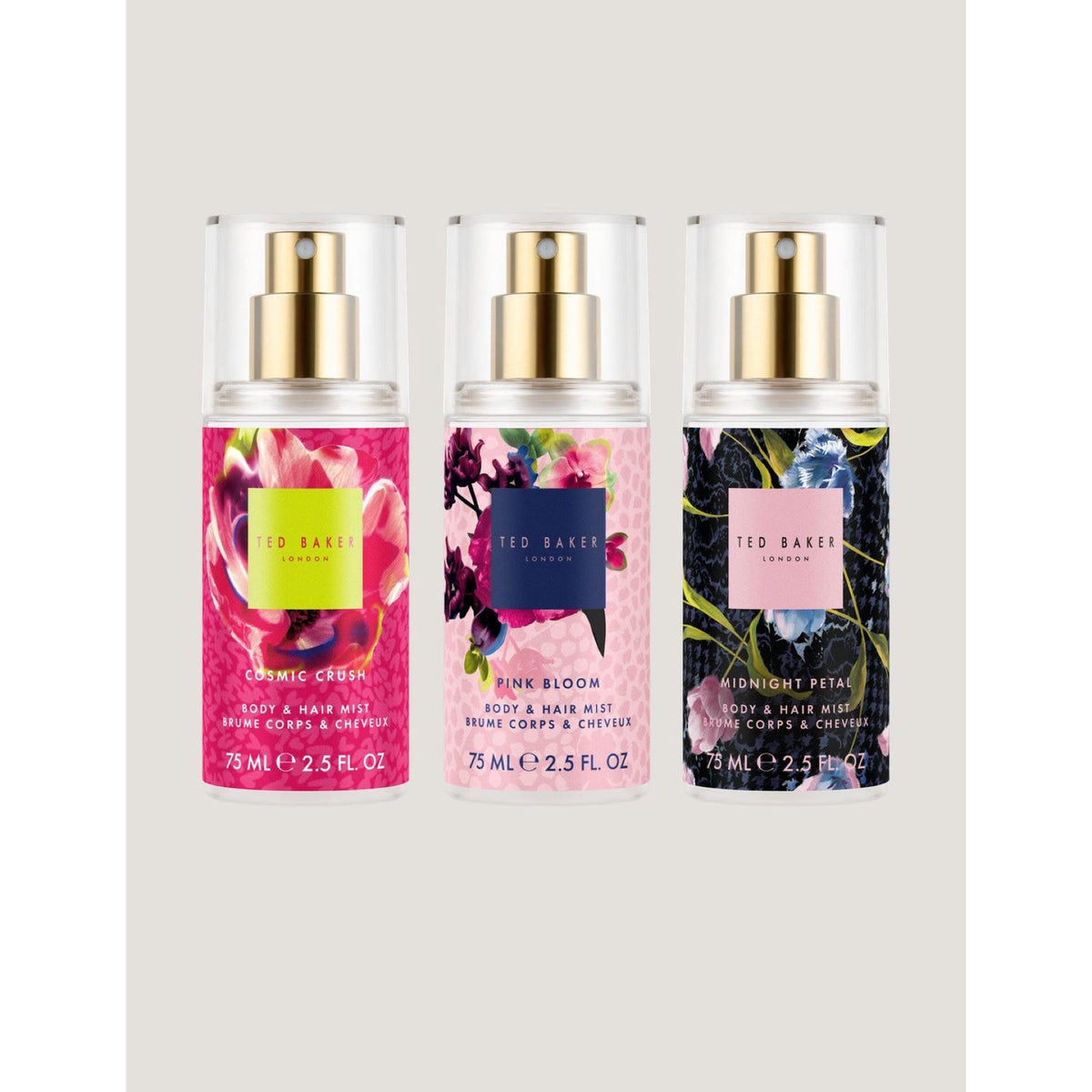 Ted Baker Fusion Mini Body & Hair Fragrance Mist Trio Gift Set