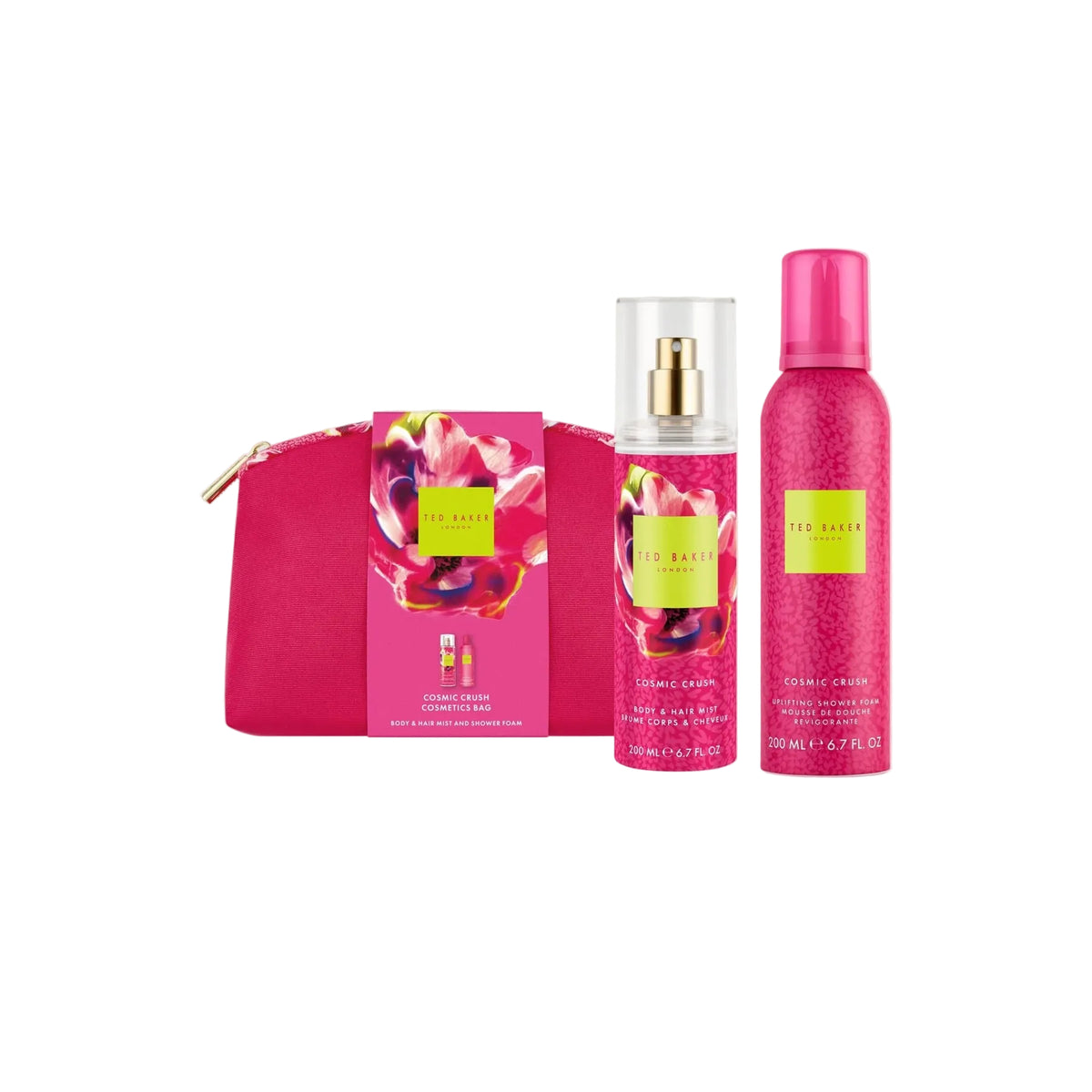 Ted Baker Body & Hair Mist and Shower Foam Cosmetics Crushgift Bag