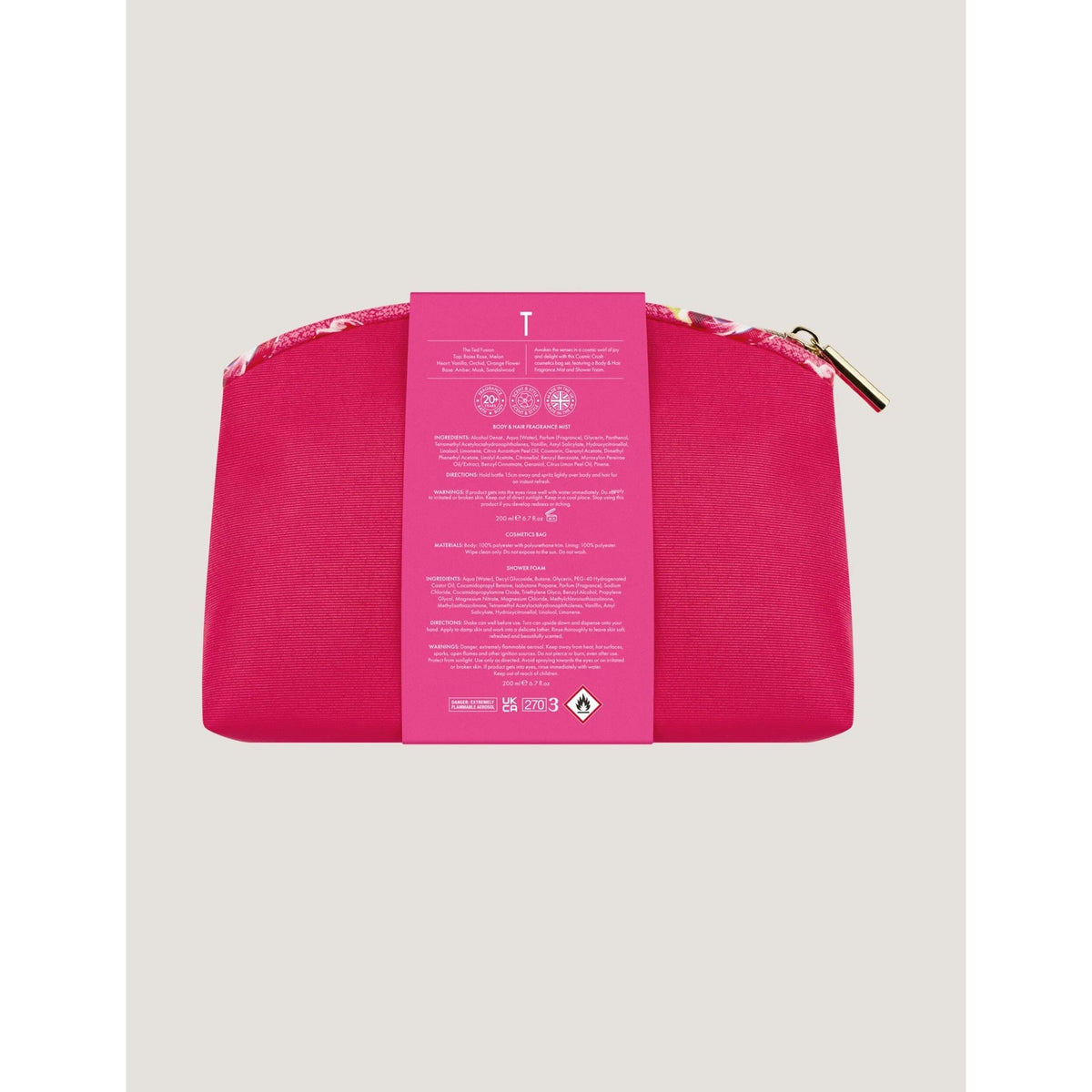 Ted Baker Body & Hair Mist and Shower Foam Cosmetics Crushgift Bag