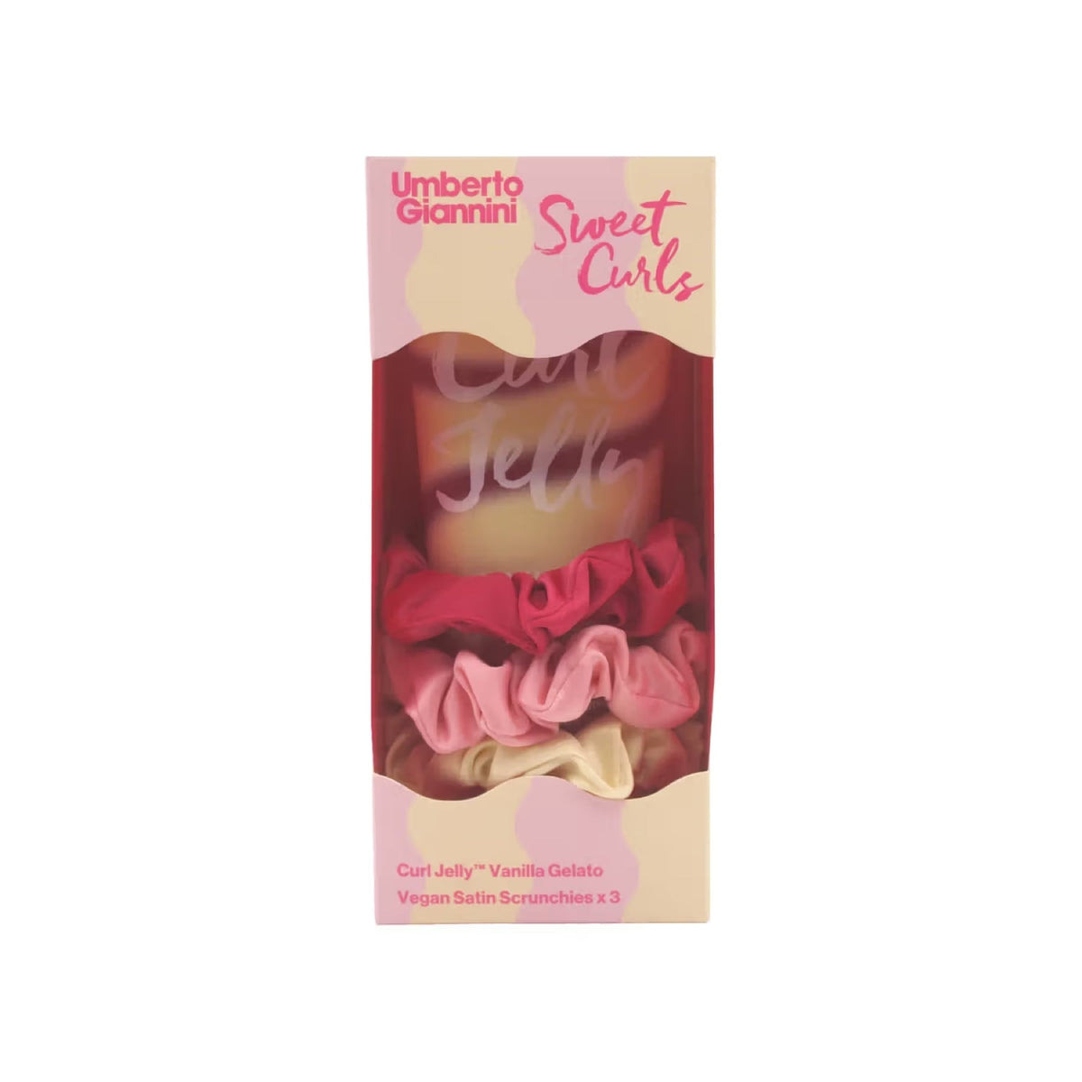 Umberto Giannini Sweet Curls Vanilla Scrunchie 3pcs