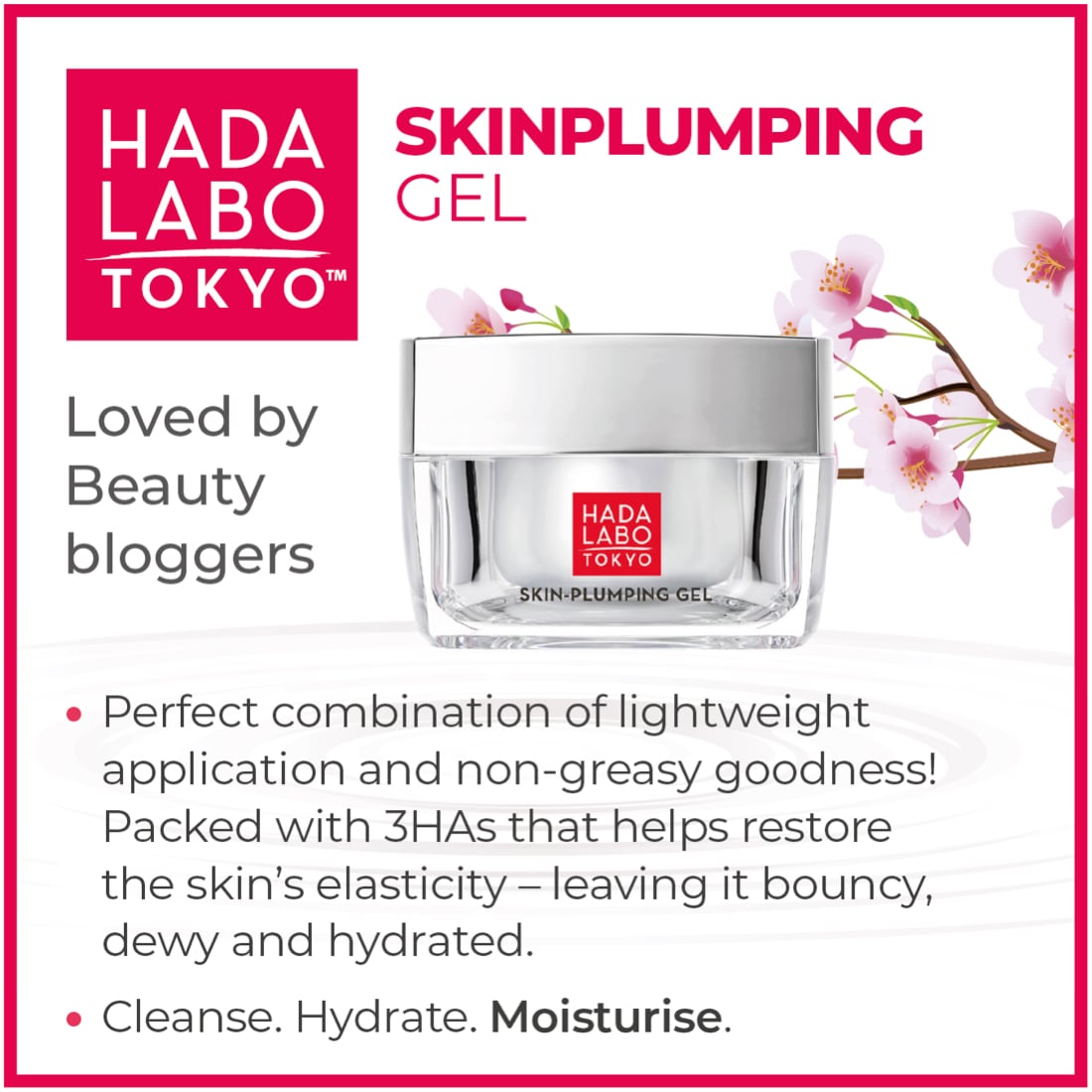 Hada Labo Tokyo Skin Plumping Gel Anti-Ageing Treatment 50ml