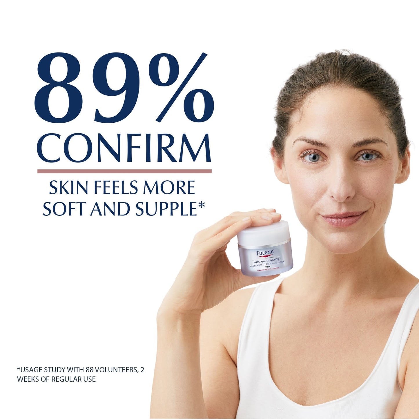 Eucerin Aquaporin Active Light Face Day Cream With Gluco-glycerol Non-comedogenic, 50ml