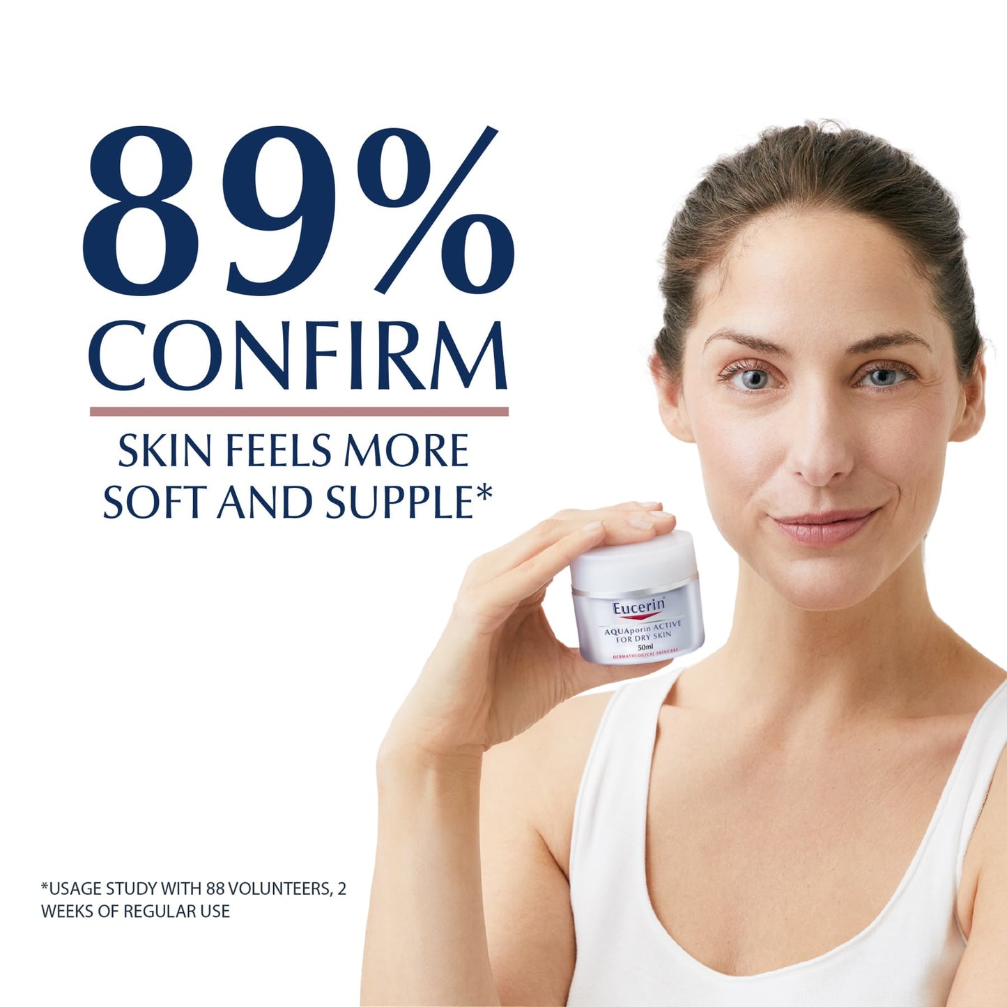 Eucerin Aquaporin Active Rich Face Day Cream With Gluco-glycerol Non-comedogenic, 50ml