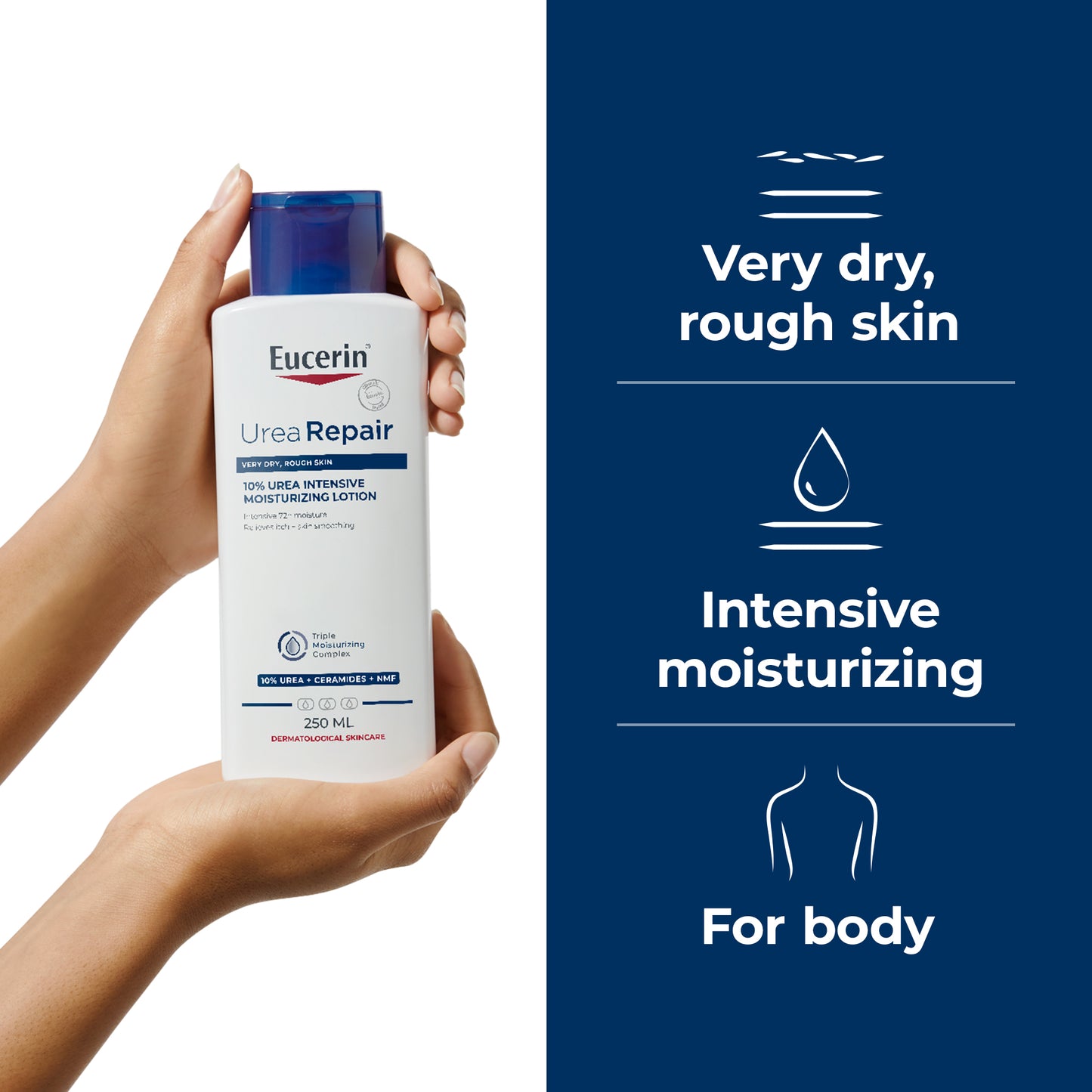 Eucerin Urearepair 5% Urea Moisturizing Soothing Body Lotion, 250ml