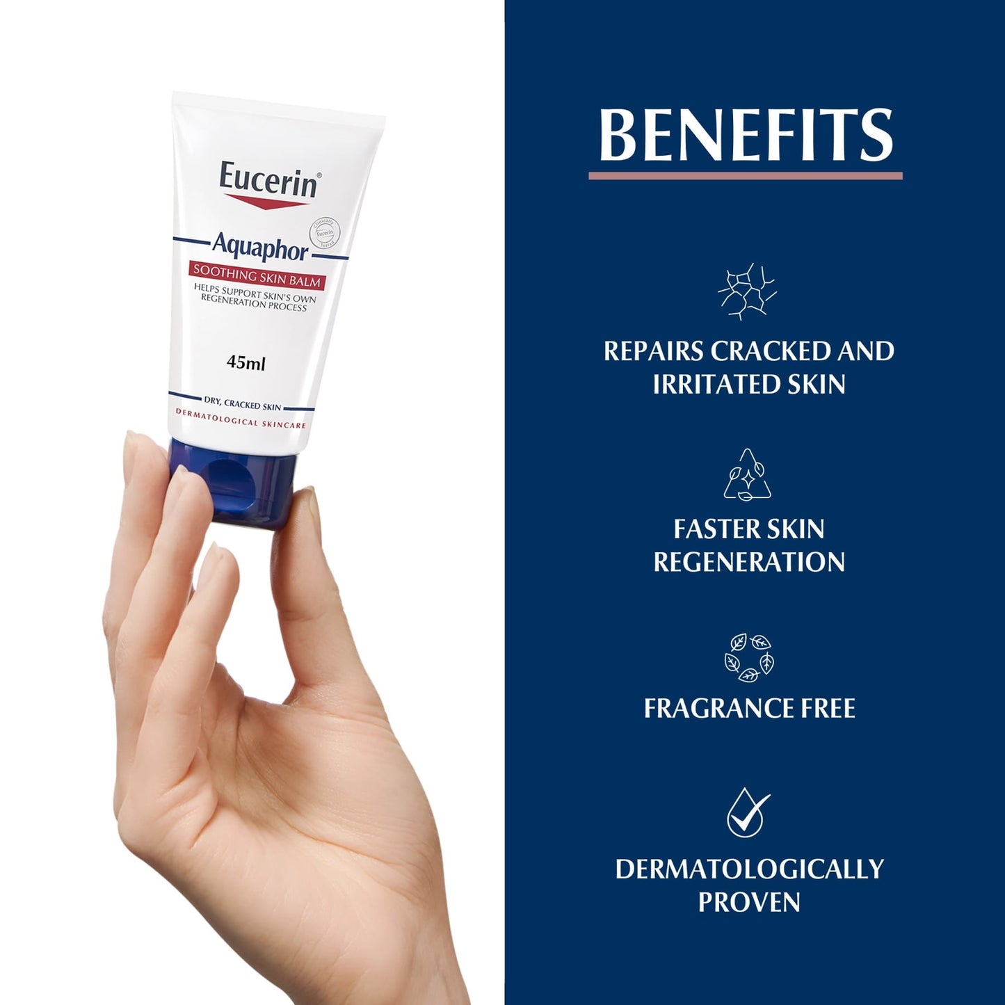 Eucerin Aquaphor Soothing Skin Balm With Glycerin and Panthenol, 45ml