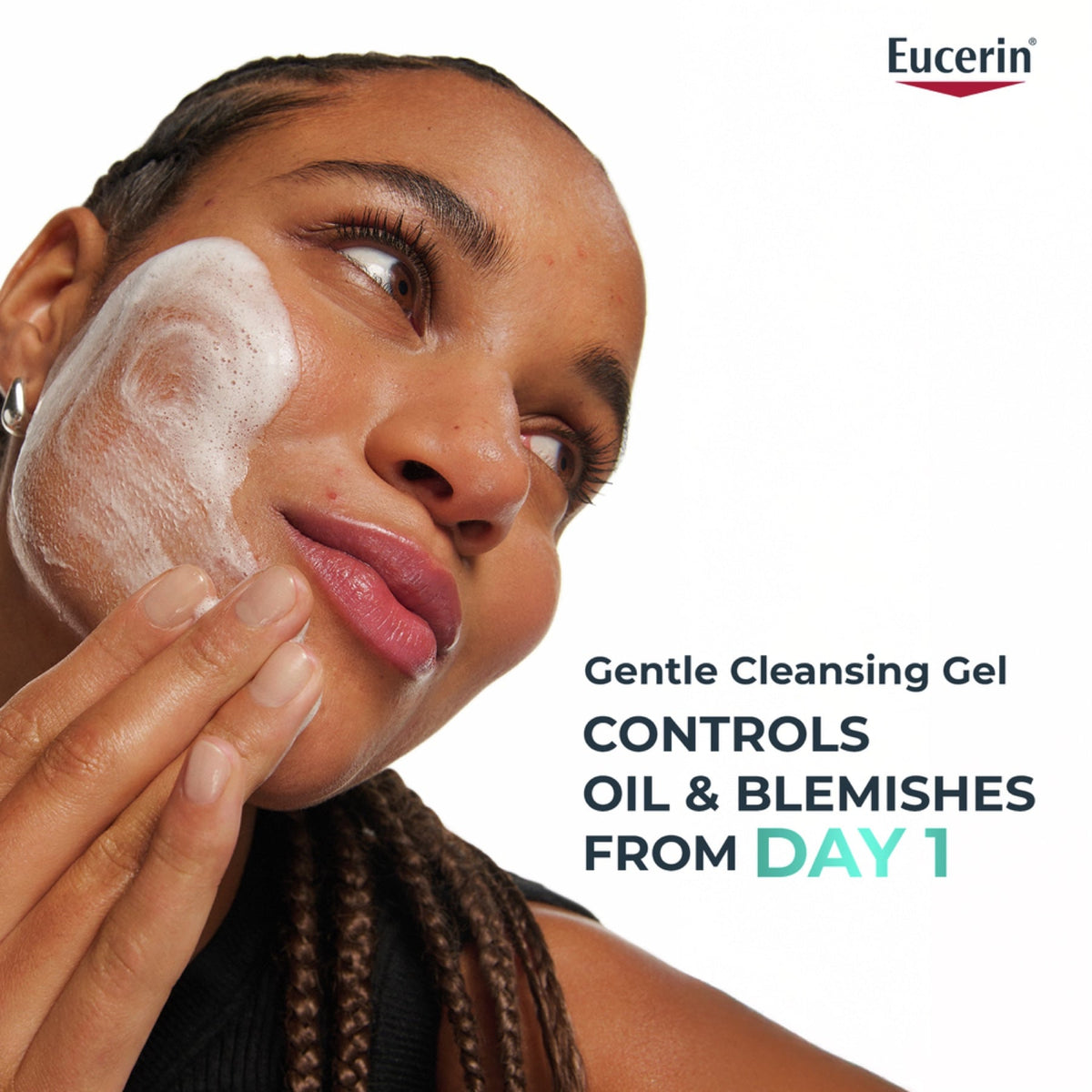 Eucerin Dermo Purifyer Oil Control Face Cleansing Gel for Blemish & Acne-Prone Skin 200ml