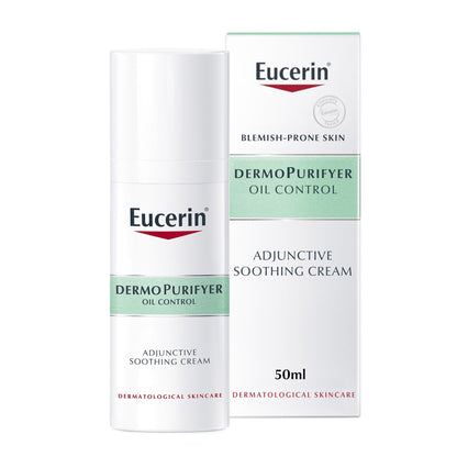 Eucerin DermoPurifyer Oil Control Adjunctive Soothing Cream Acne Treatment 50ml