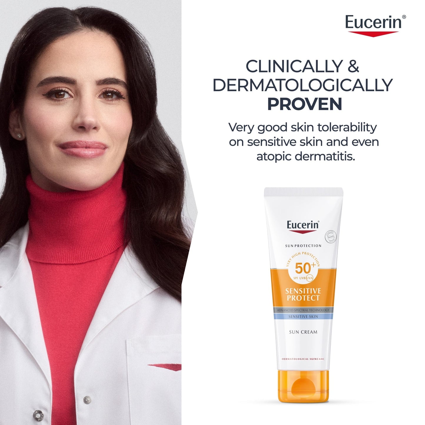 Eucerin Sun Sensitive Protect Facial Sunscreen SPF 50+ 50ml