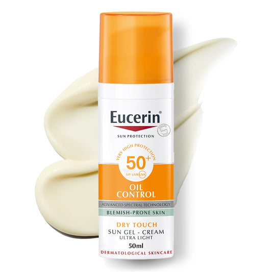 Eucerin Oil Control Dry Touch Sunscreen Face Gel-cream Spf50+, 50ml
