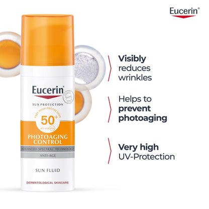 Eucerin Oil Control Dry Touch Sunscreen Face Gel-cream Spf50+, 50ml