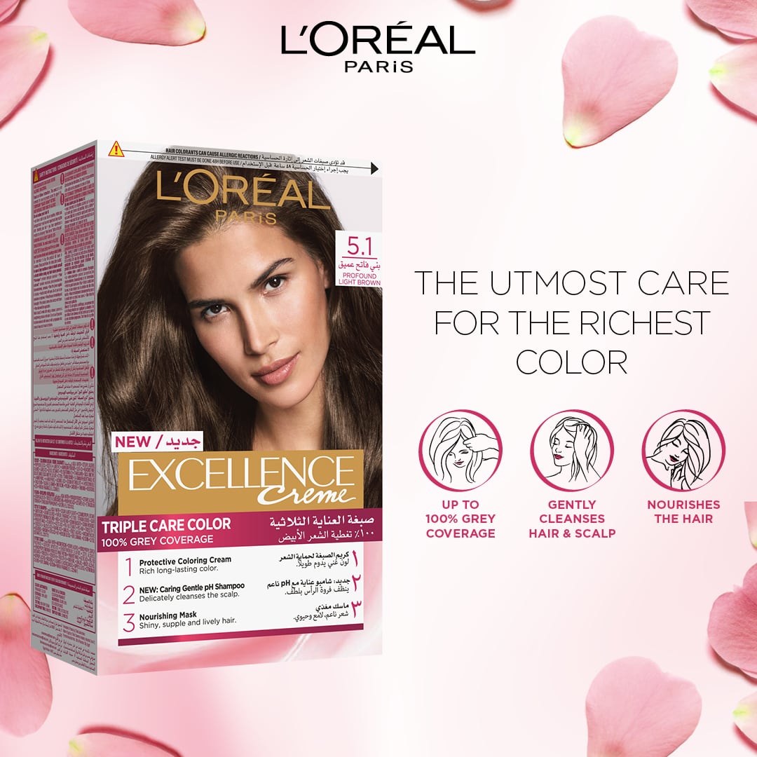 L'Oreal Paris Excellence Creme Permanent Hair Colour 55ml