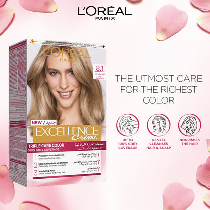 L'Oreal Paris Excellence Creme Permanent Hair Colour 55ml