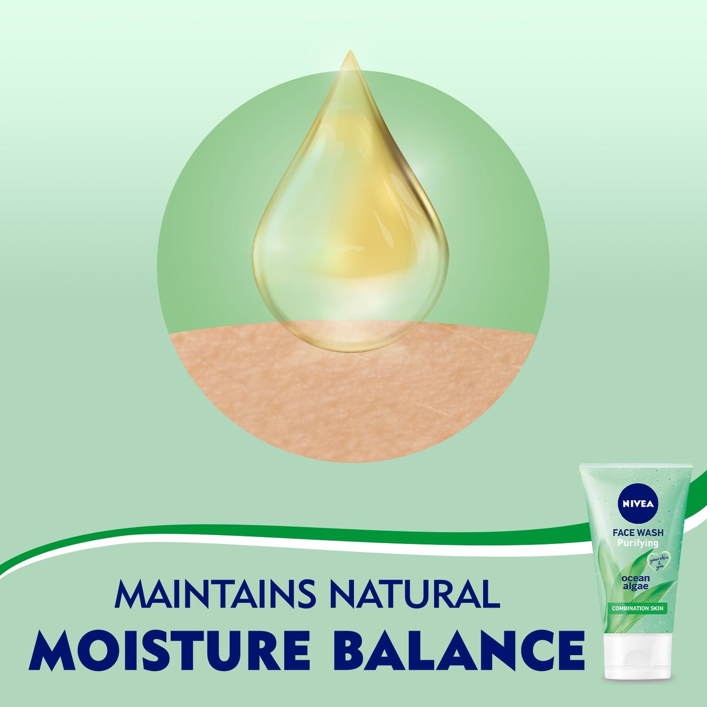 Nivea Purifying Face Wash Combination Skin Ocean Algae 150ml