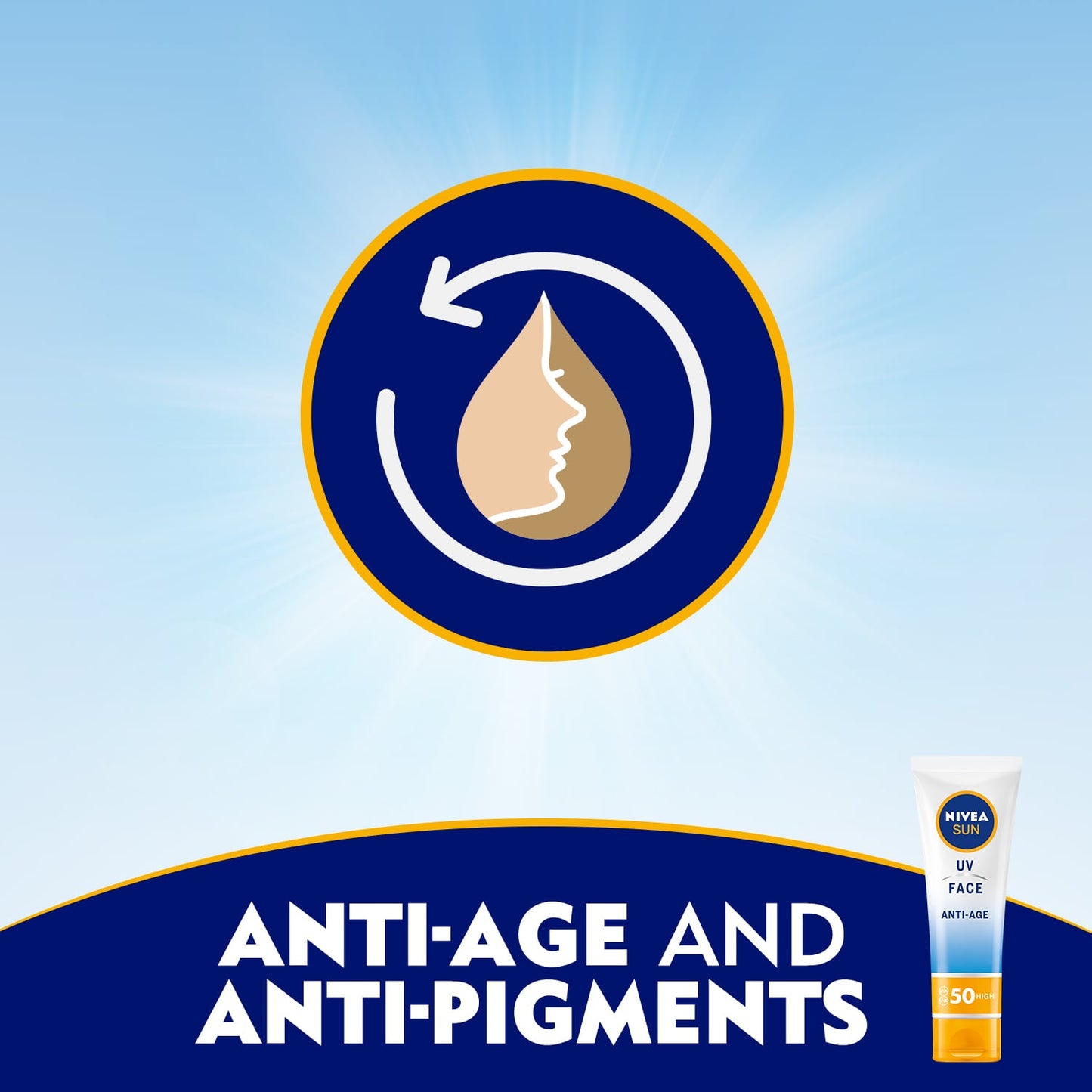 Nivea Sun UV Face Anti-Age Sun Cream SPF50 50ml